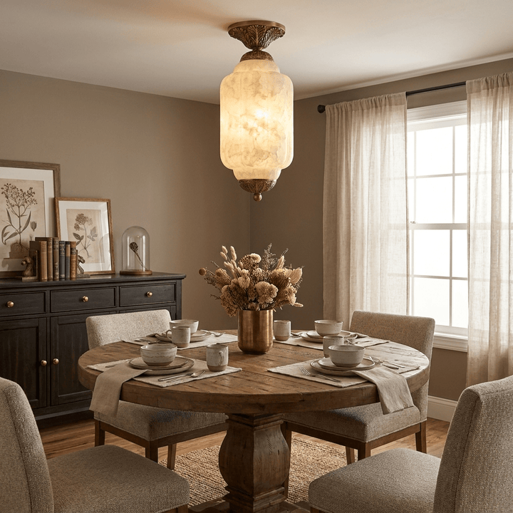 Windsor Alabaster Flush Mount Light - Vakkerlight