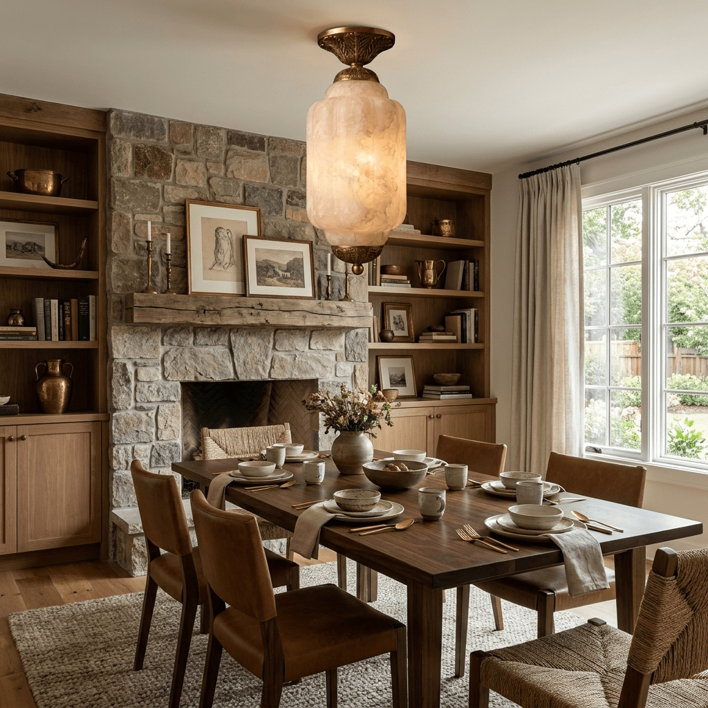 Windsor Alabaster Flush Mount Light - Vakkerlight