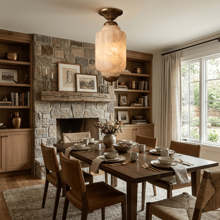 Windsor Alabaster Flush Mount Light - Vakkerlight