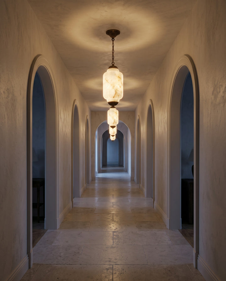 Windsor Alabaster Lantern Pendant Lamp