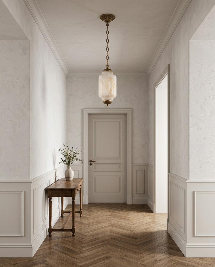 Windsor Alabaster Lantern Pendant Lamp