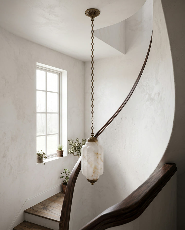 Windsor Alabaster Lantern Pendant Lamp