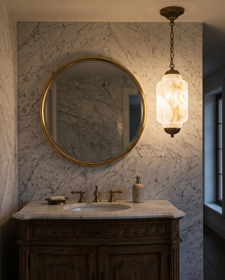 Windsor Alabaster Lantern Pendant Lamp