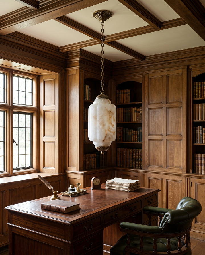 Windsor Alabaster Lantern Pendant Lamp