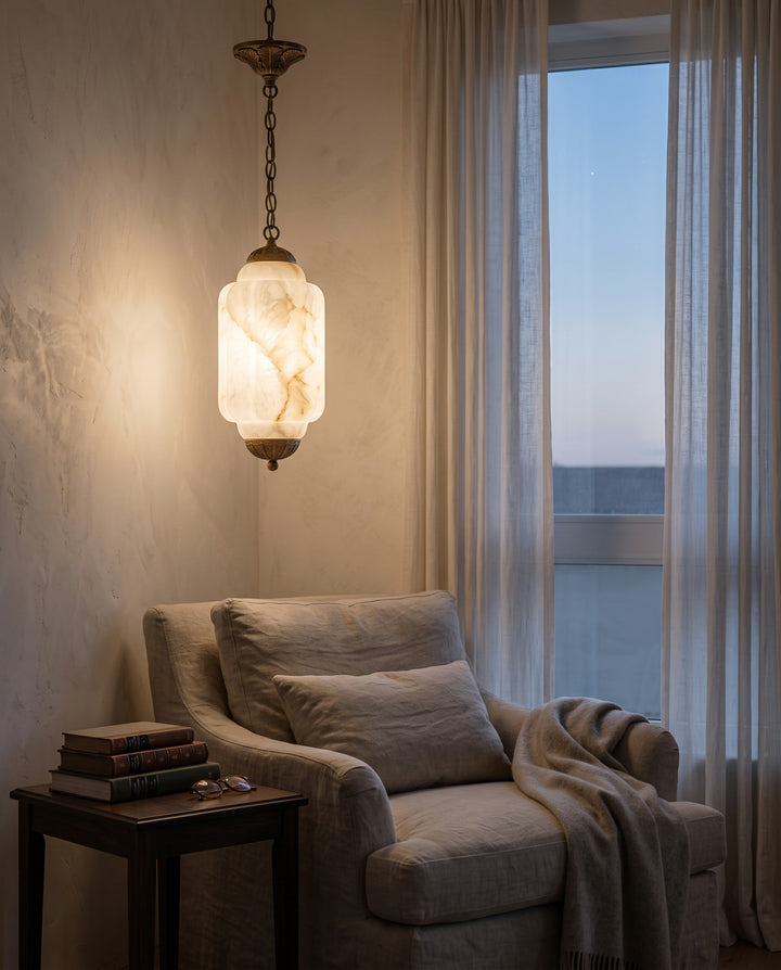 Windsor Alabaster Lantern Pendant Lamp