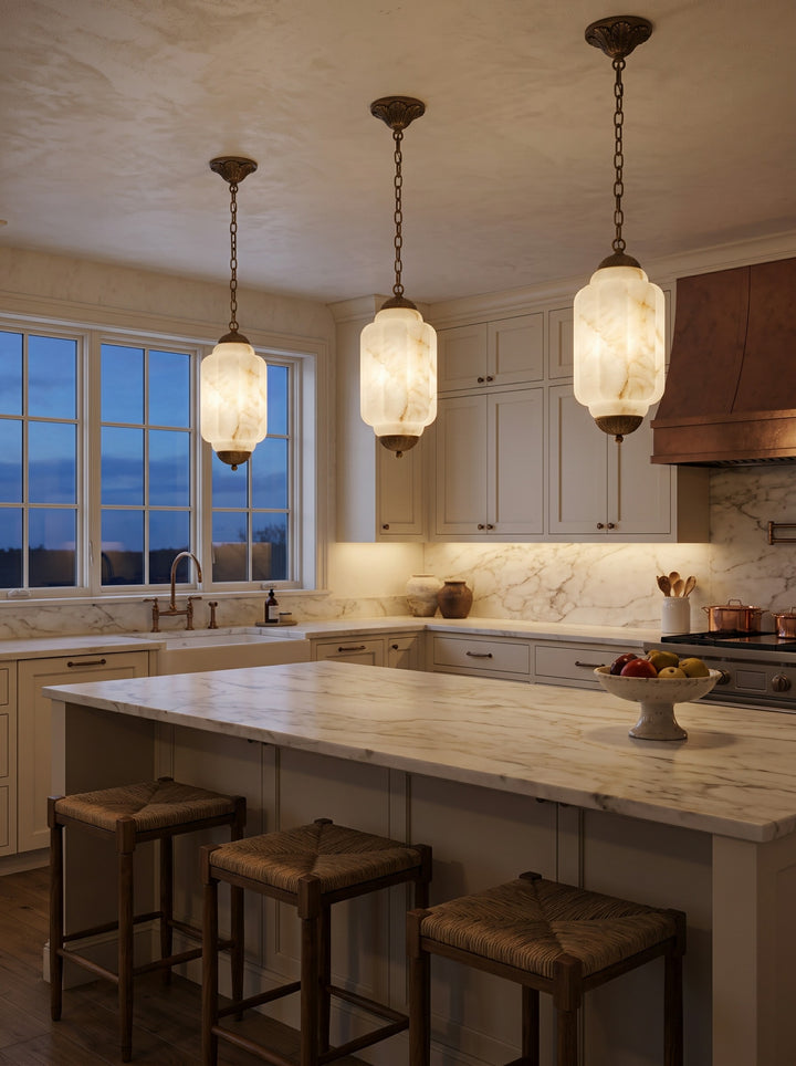 Windsor Alabaster Lantern Pendant Lamp