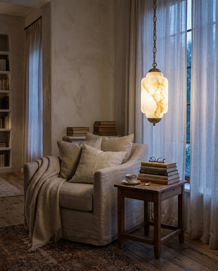 Windsor Alabaster Lantern Pendant Lamp