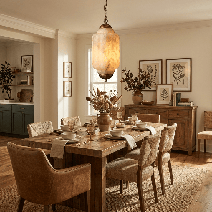Windsor Alabaster Lantern Pendant Lamp - Vakkerlight