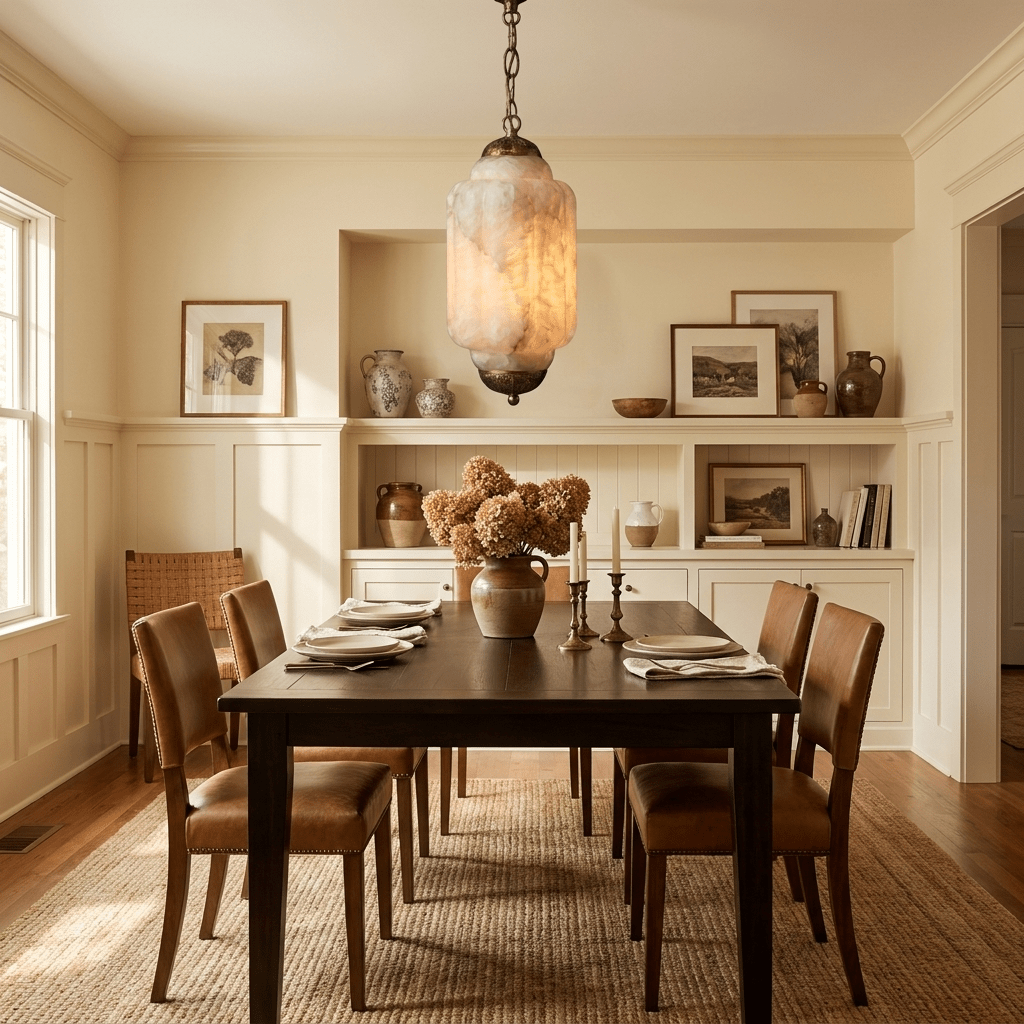 Windsor Alabaster Lantern Pendant Lamp - Vakkerlight