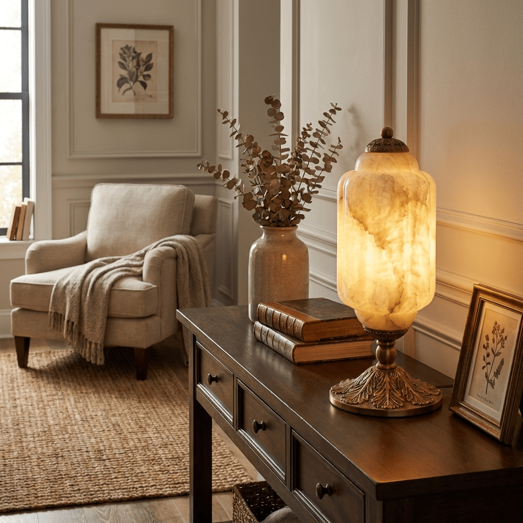 Windsor Alabaster Table Lamp - Vakkerlight