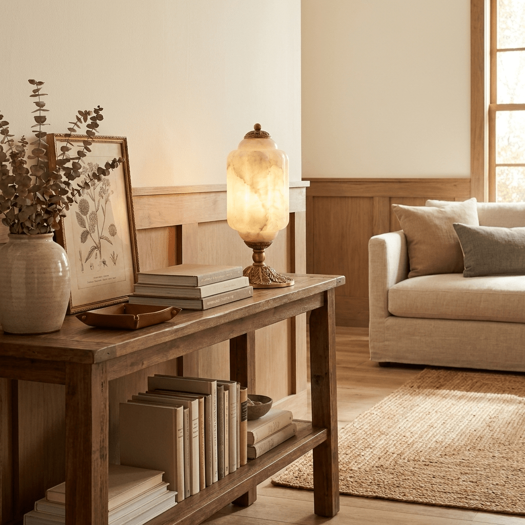 Windsor Alabaster Table Lamp - Vakkerlight