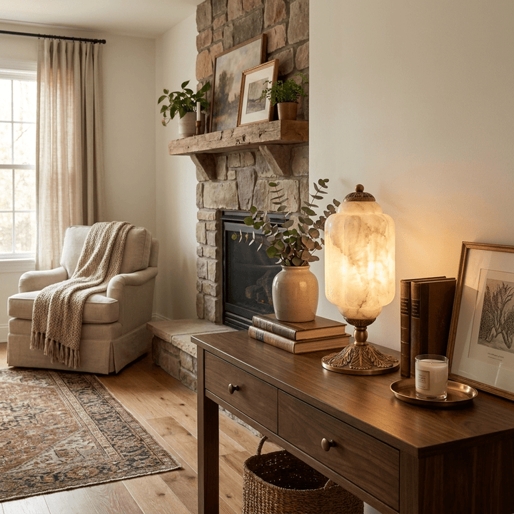 Windsor Alabaster Table Lamp - Vakkerlight