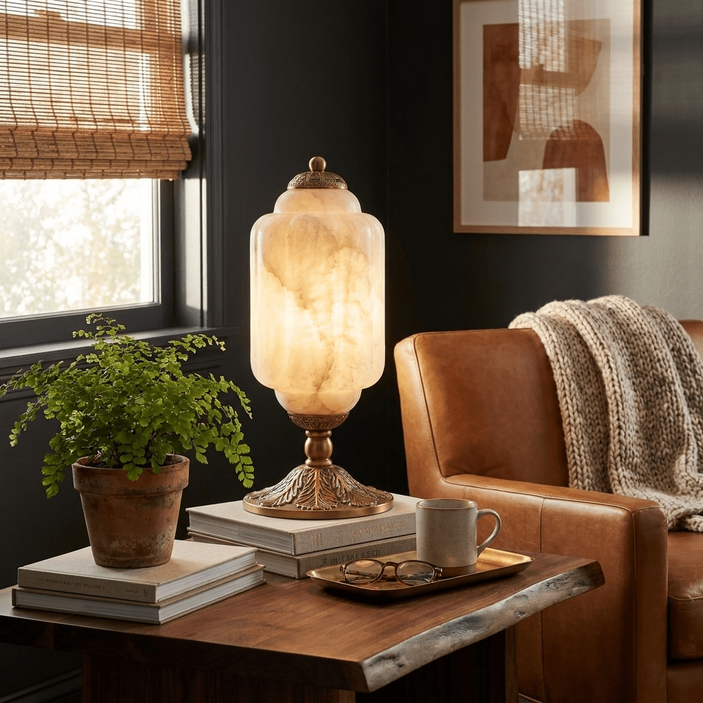 Windsor Alabaster Table Lamp - Vakkerlight