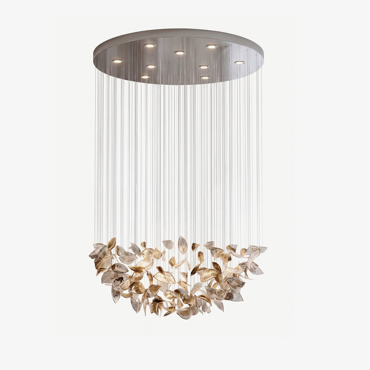 Windswept Leaf Chandelier
