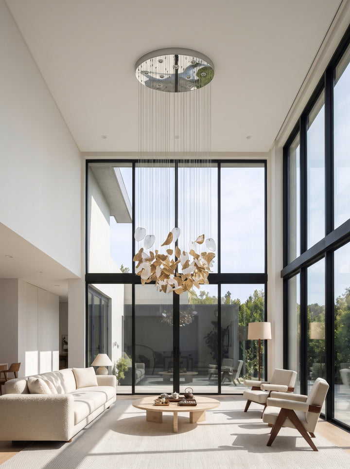 Windswept Leaf Chandelier