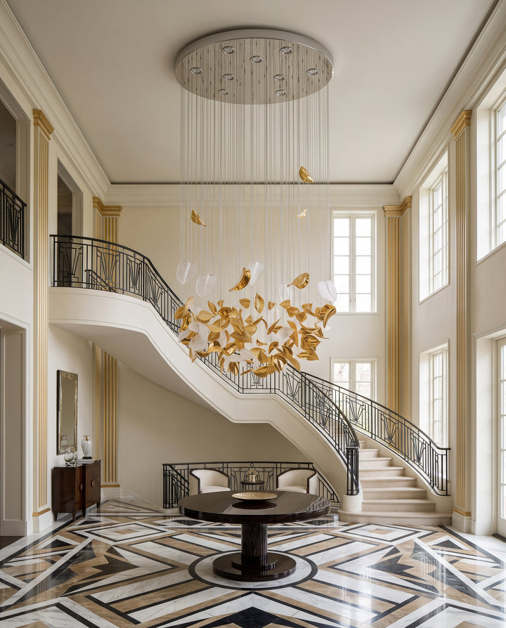 Windswept Leaf Chandelier