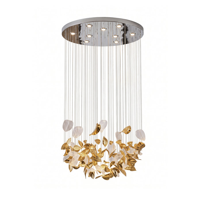 Windswept Leaf Chandelier