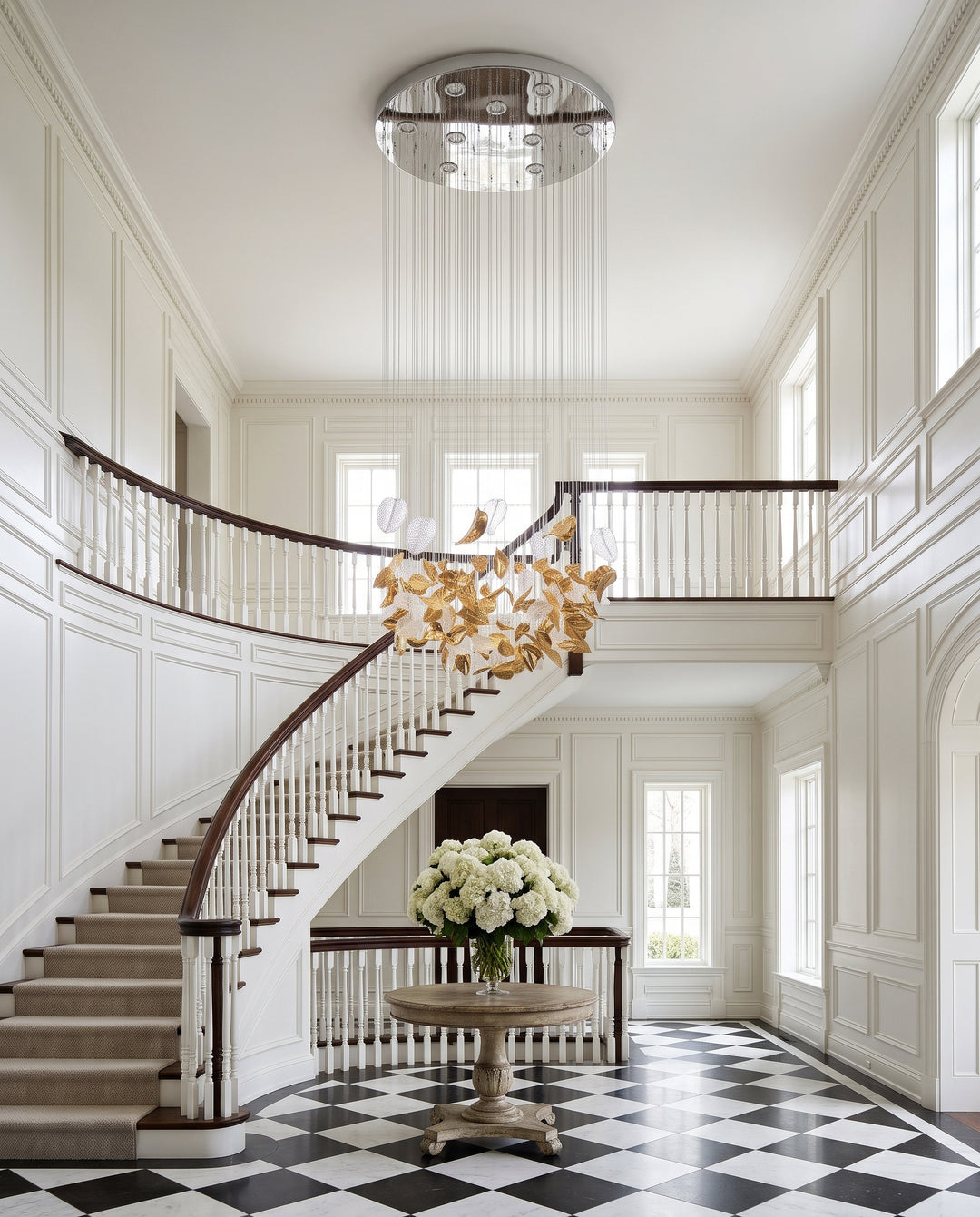 Windswept Leaf Chandelier