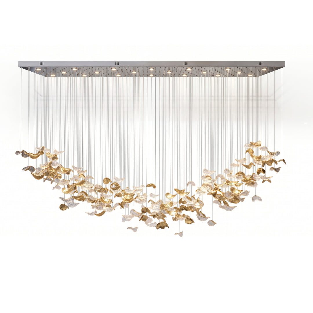 Windswept Leaf Chandelier