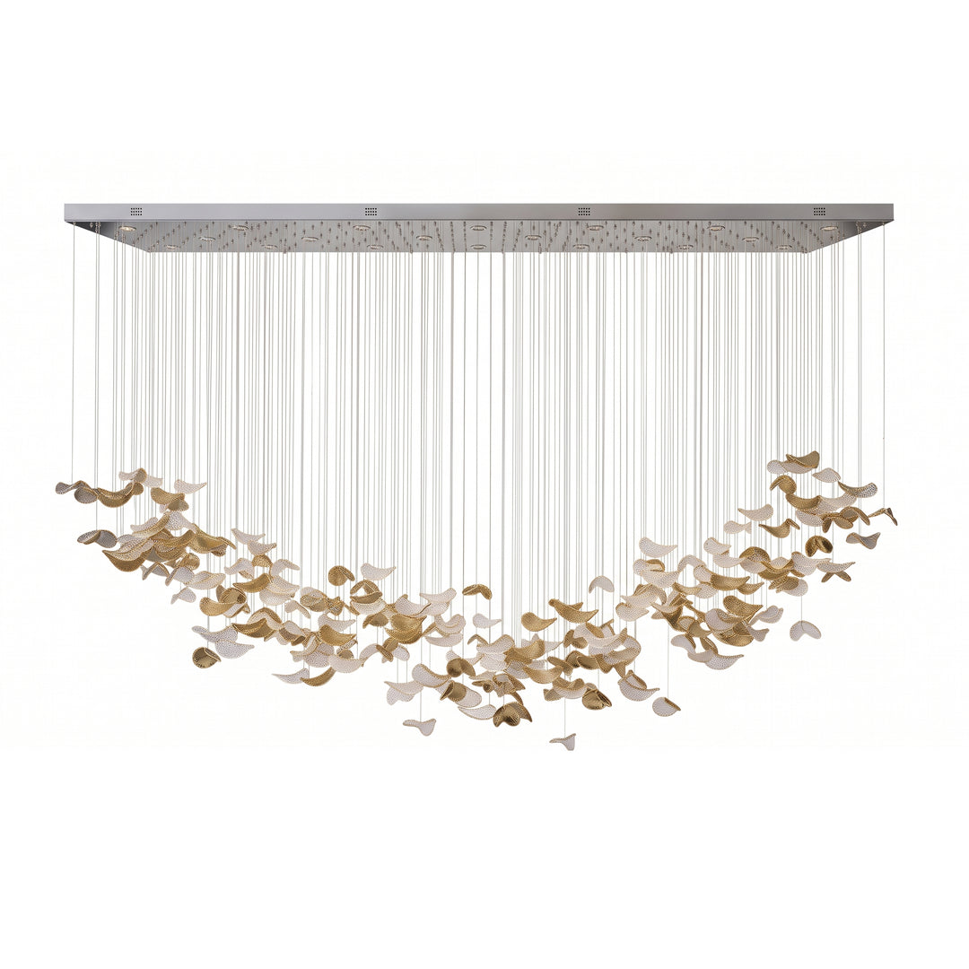 Windswept Leaf Chandelier