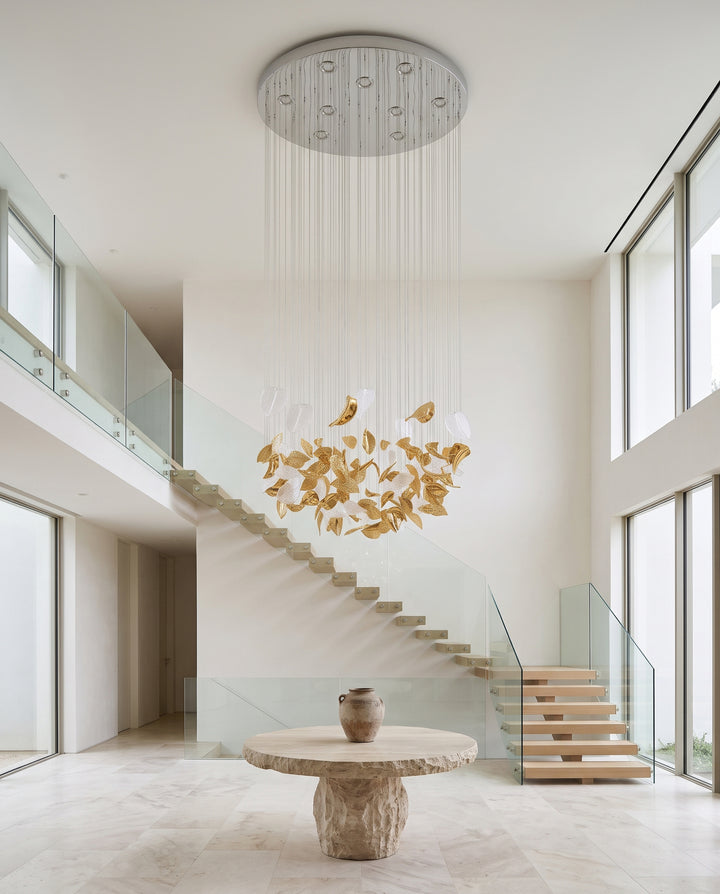 Windswept Leaf Chandelier