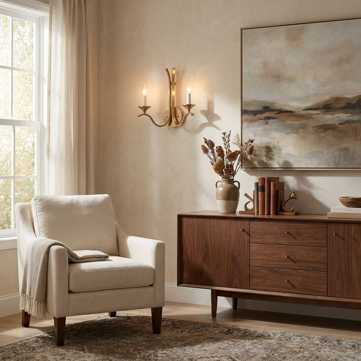 Winslow Wave Arm Wall Sconce