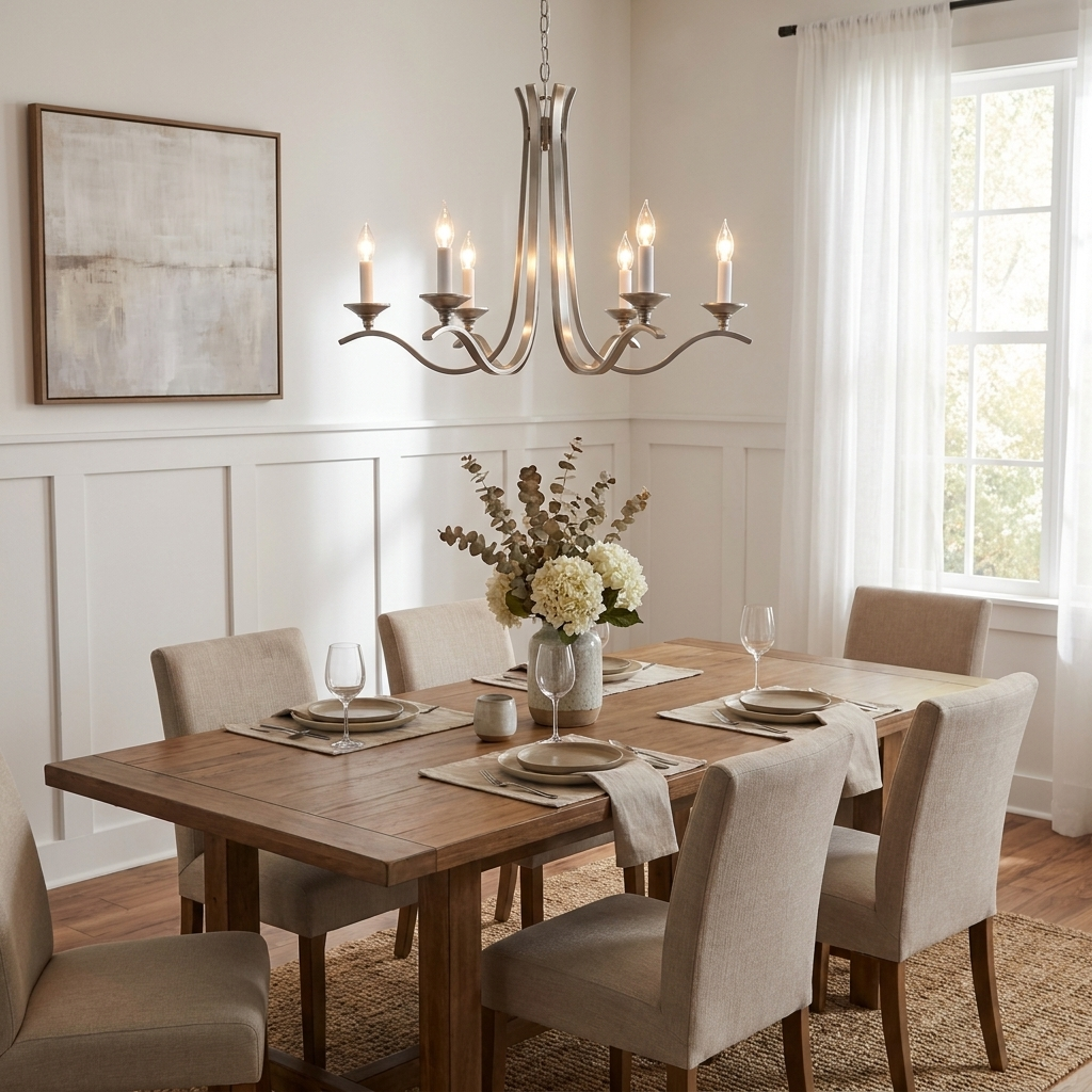 Winslow Wave Arm Chandelier