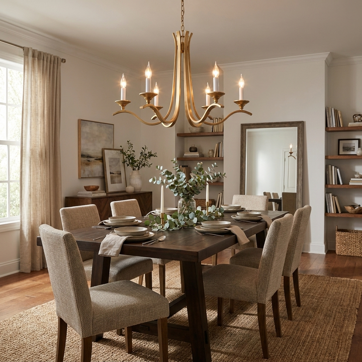 Winslow Wave Arm Chandelier