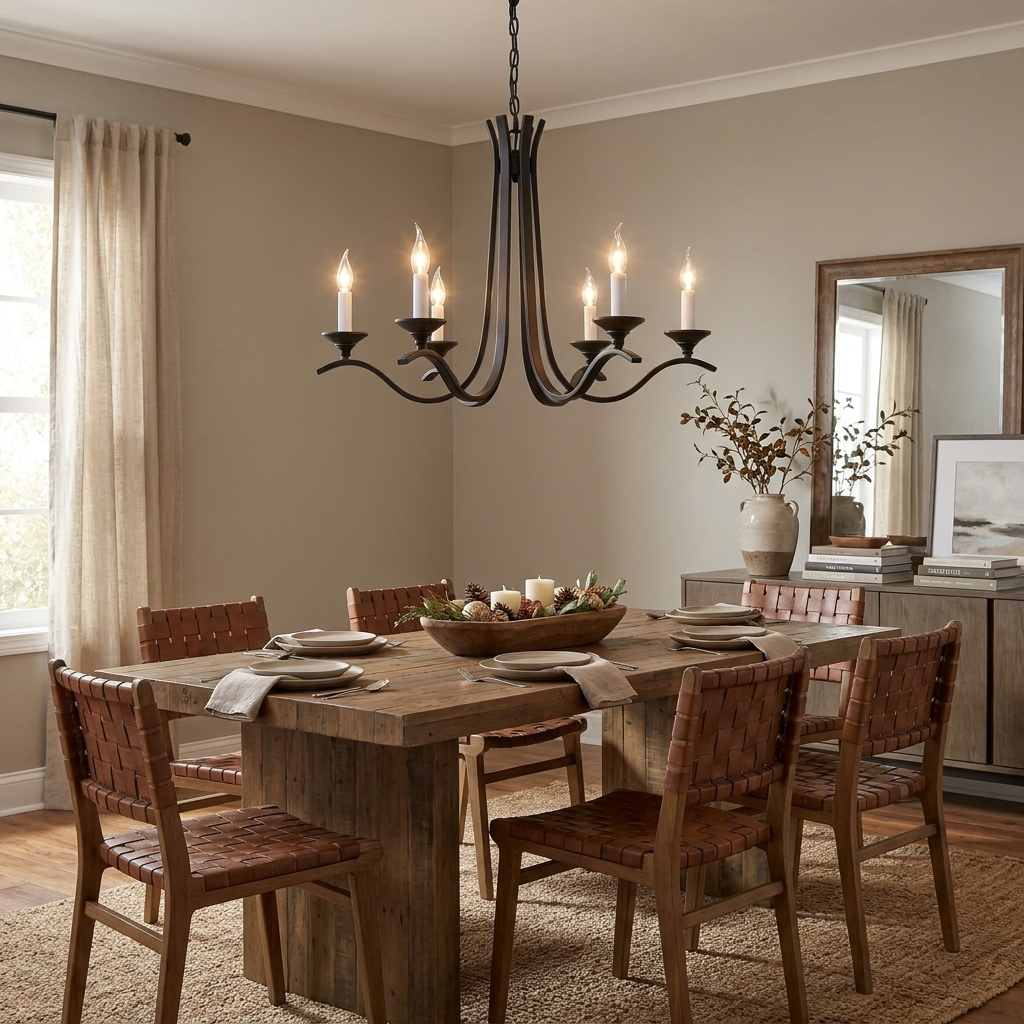 Winslow Wave Arm Chandelier
