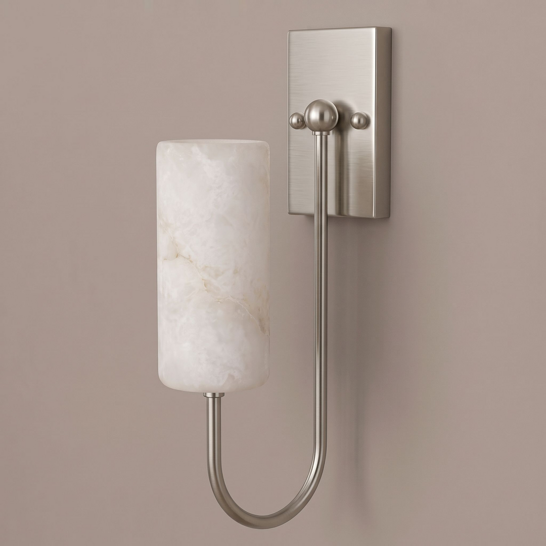 Wishbone Alabaster Wall Sconce