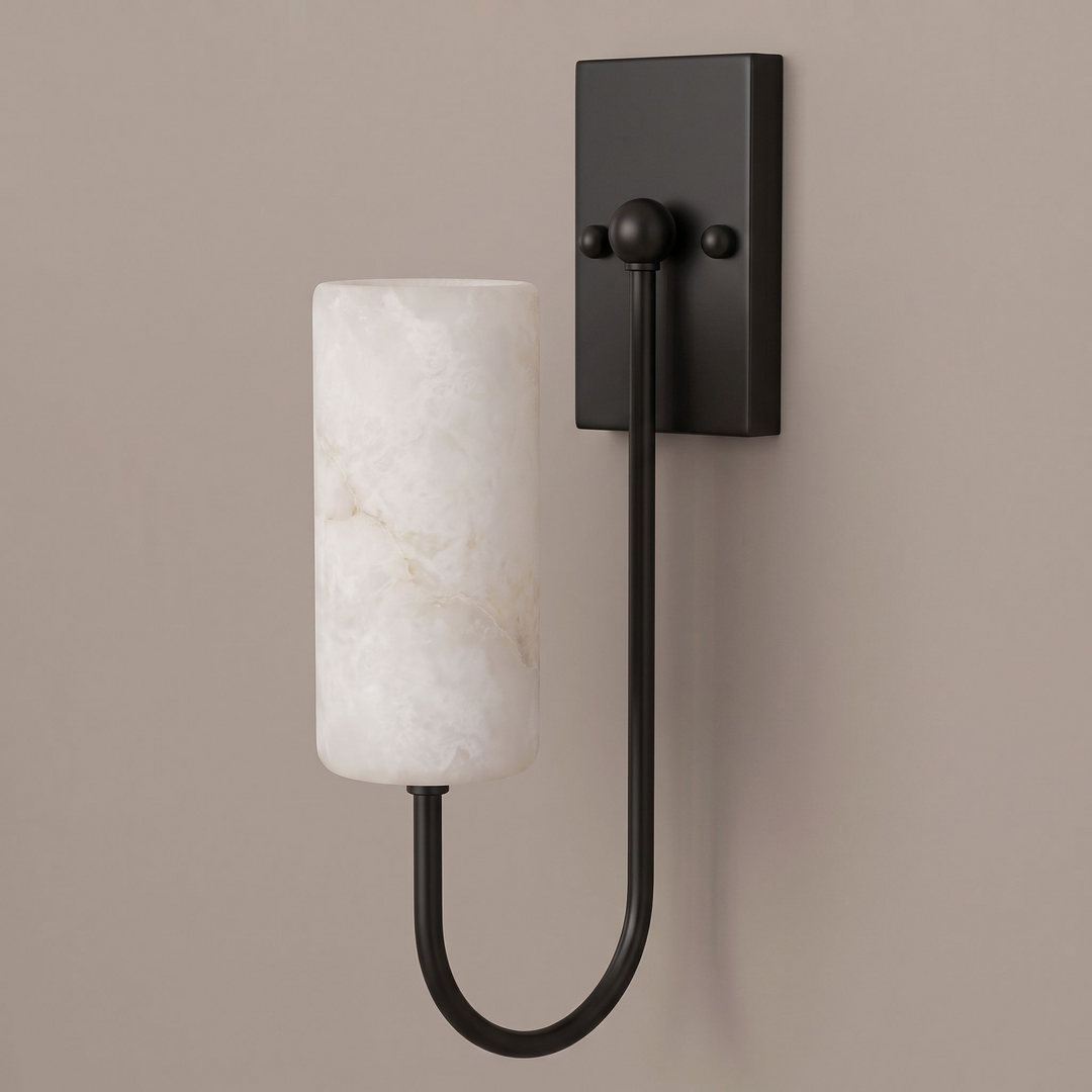 Wishbone Alabaster Wall Sconce