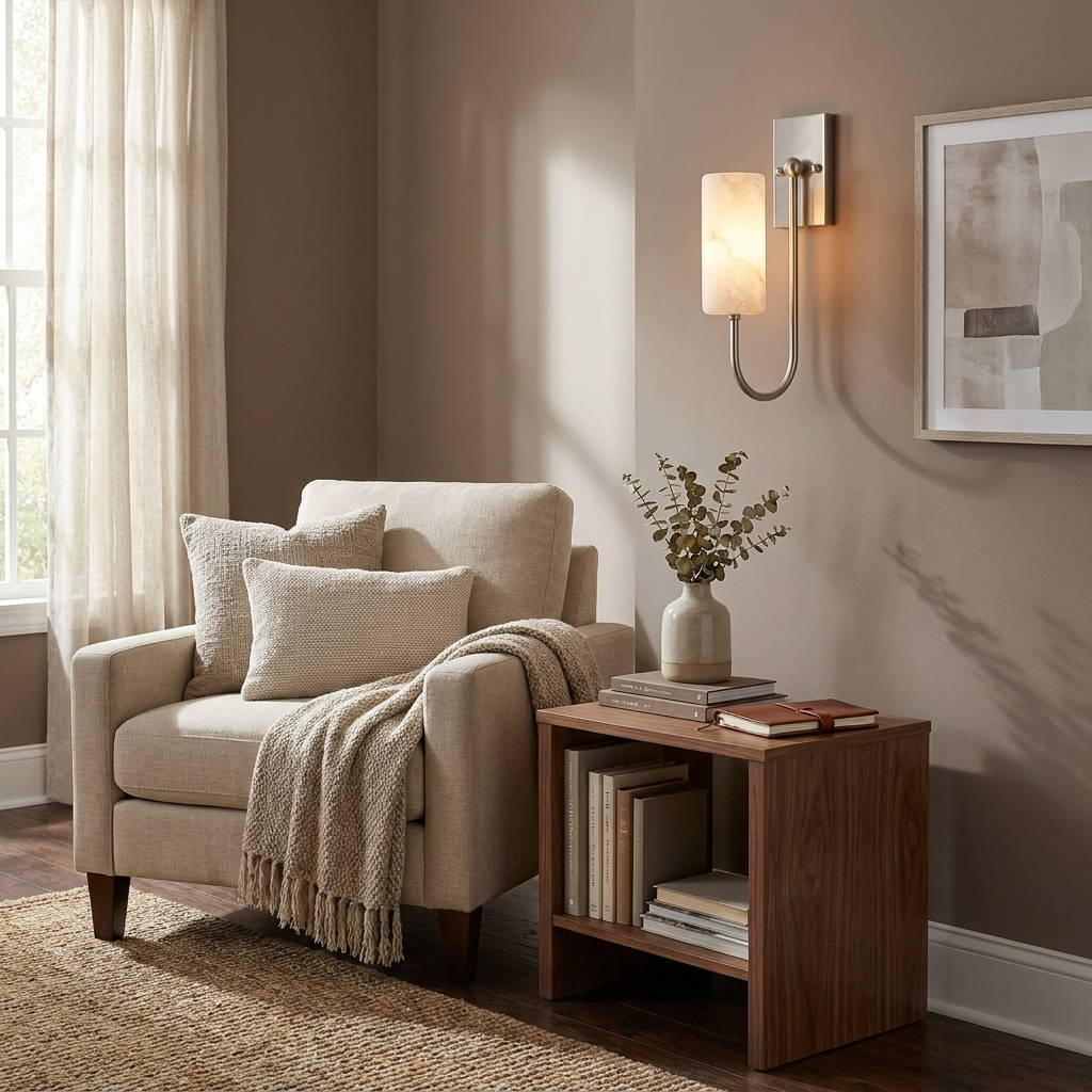 Wishbone Alabaster Wall Sconce