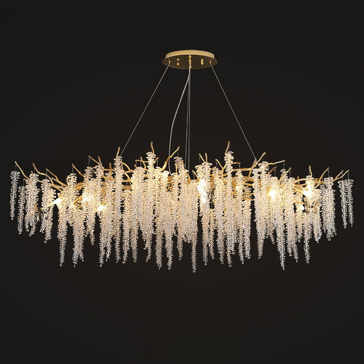 Wisteria Flower Crystal Chandelier - Vakkerlight