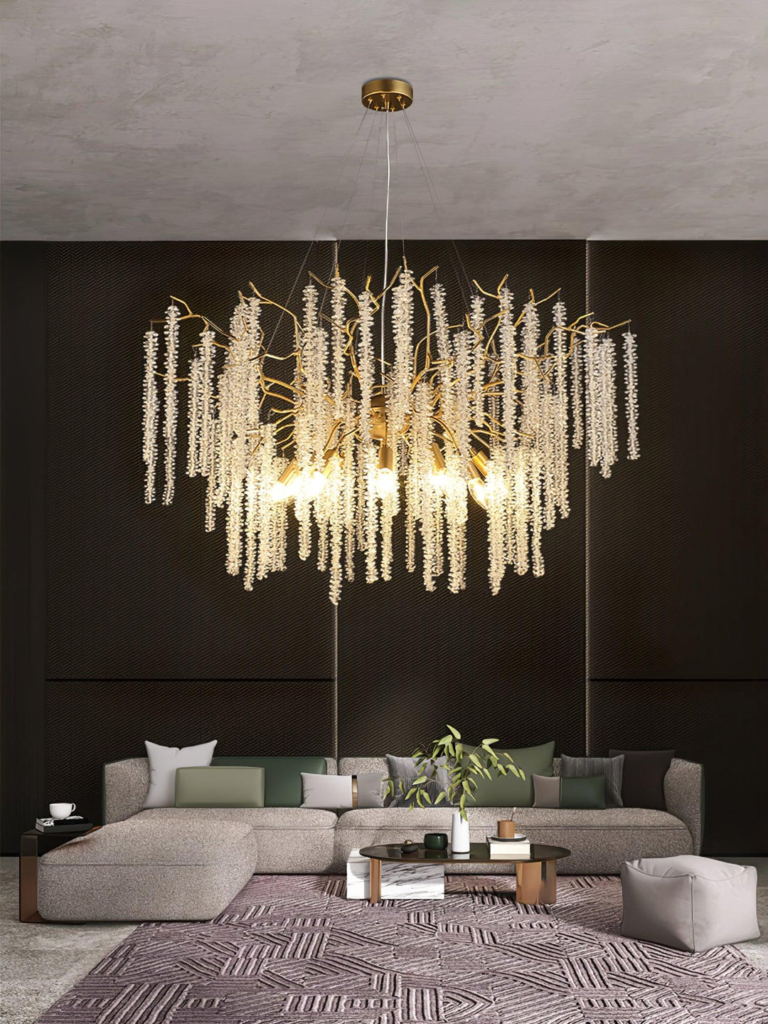 Wisteria Flower Crystal Chandelier - Vakkerlight