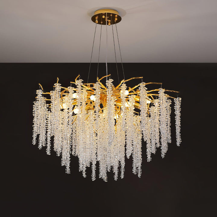 Wisteria Flower Crystal Chandelier - Vakkerlight