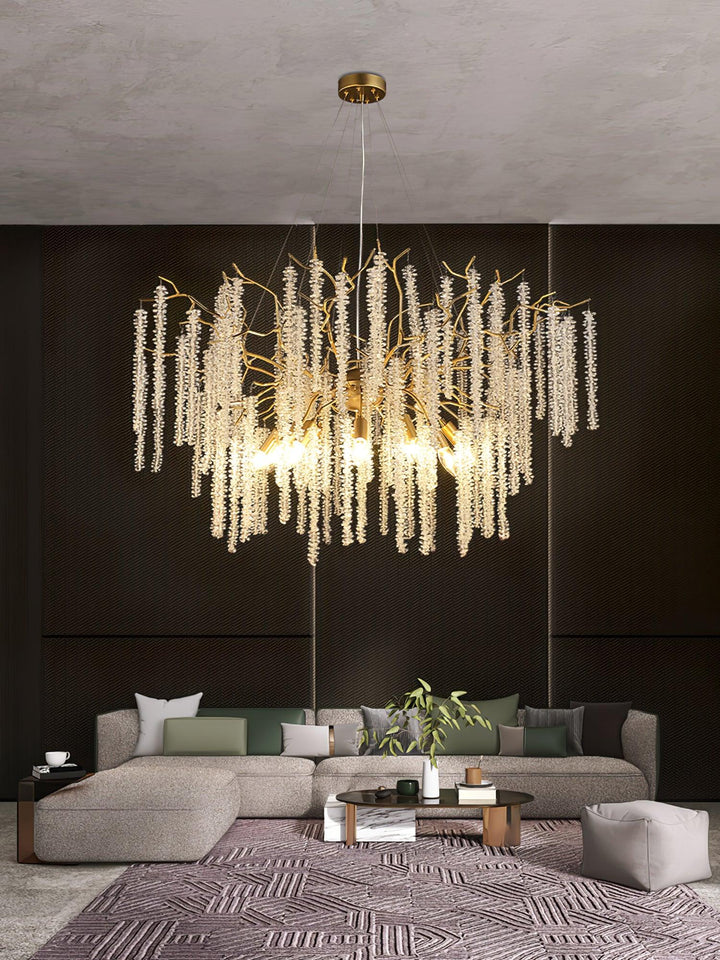 Wisteria Flower Crystal Chandelier - Vakkerlight