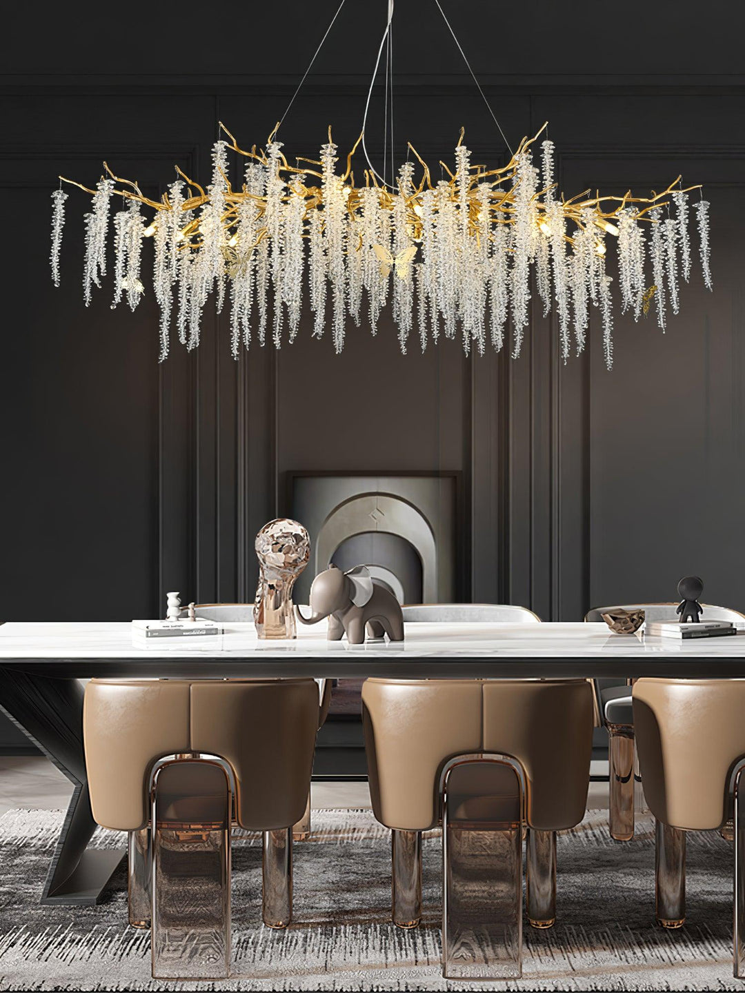 Wisteria Flower Crystal Chandelier - Vakkerlight