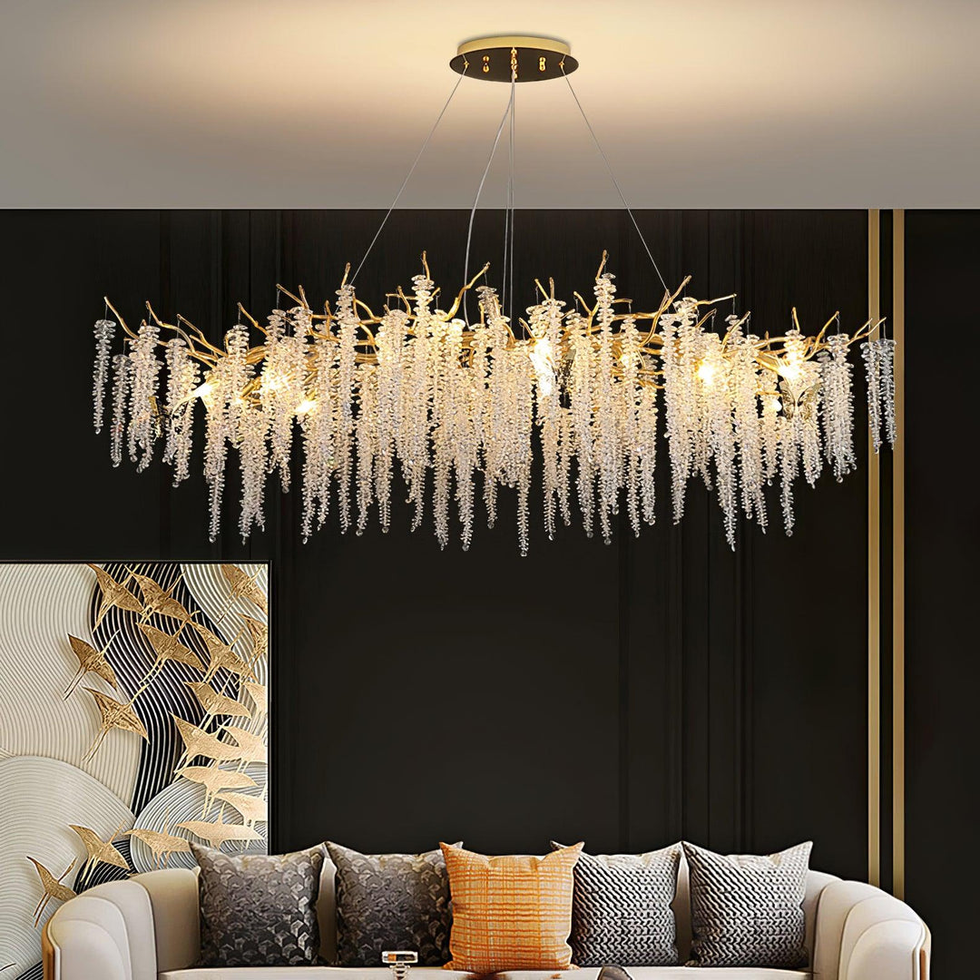 Wisteria Flower Crystal Chandelier - Vakkerlight