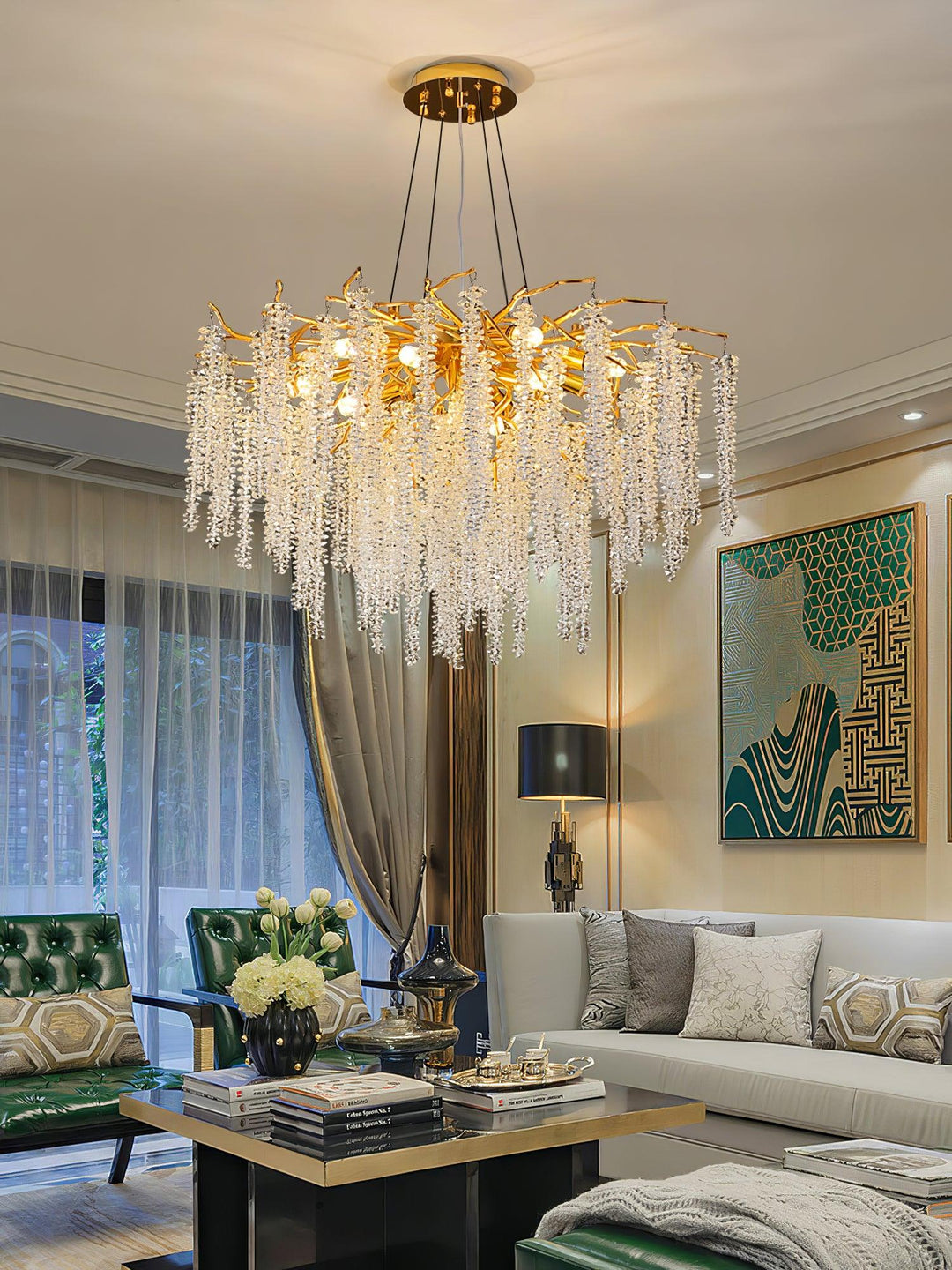 Wisteria Flower Crystal Chandelier - Vakkerlight