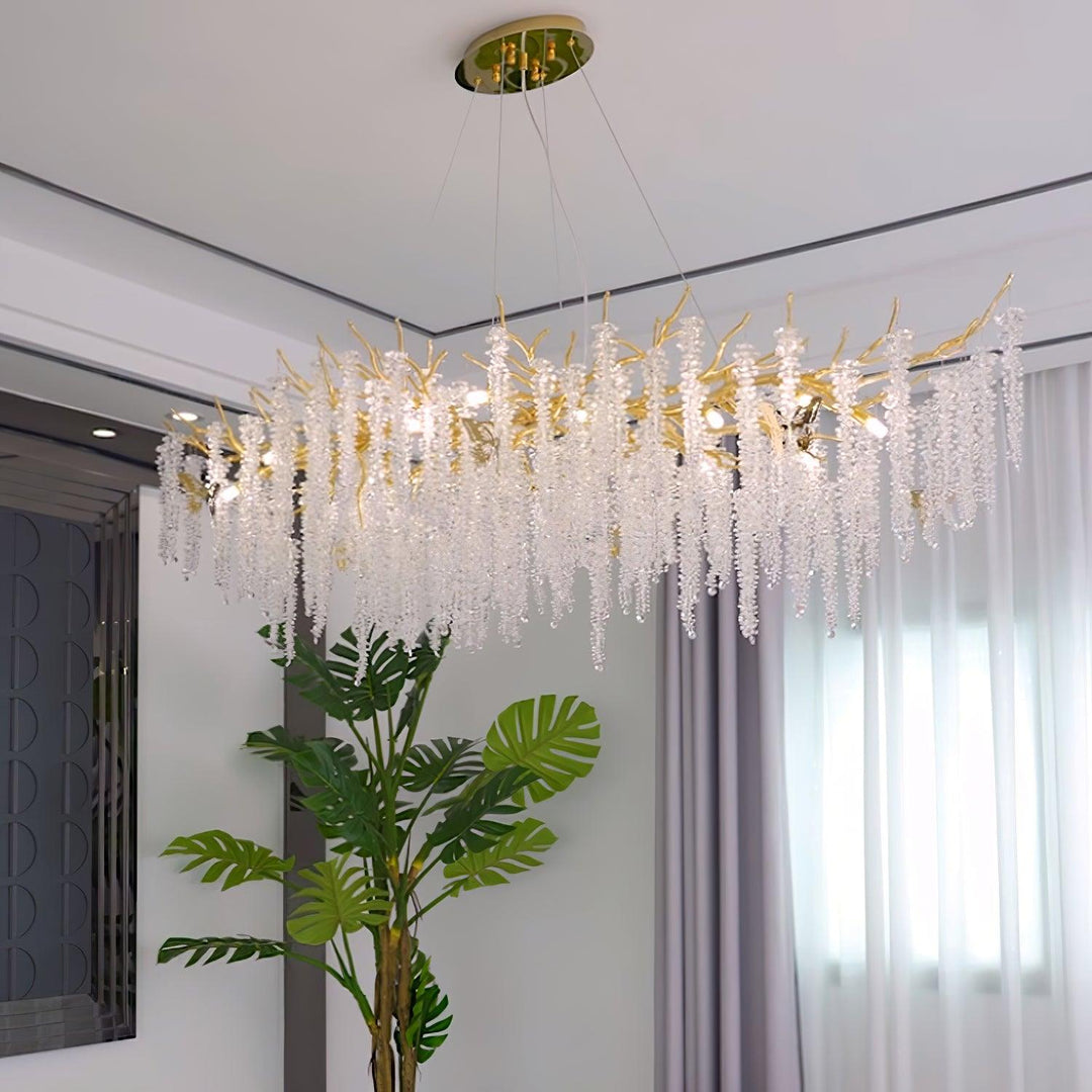 Wisteria Flower Crystal Chandelier - Vakkerlight