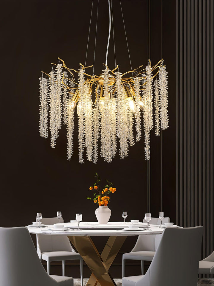 Wisteria Flower Crystal Chandelier - Vakkerlight