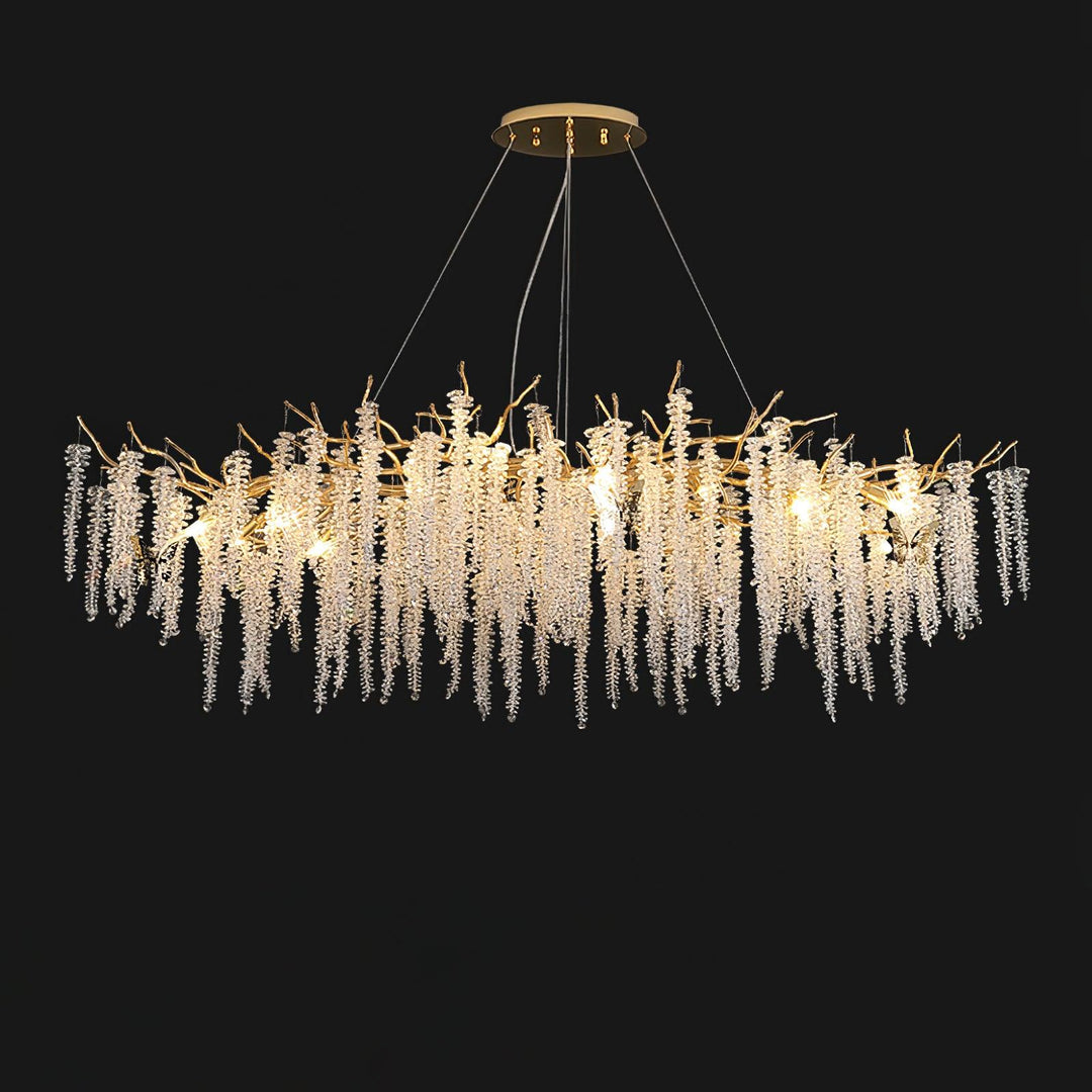 Wisteria Flower Crystal Chandelier - Vakkerlight