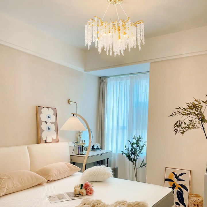 Wisteria Flower Crystal Chandelier - Vakkerlight