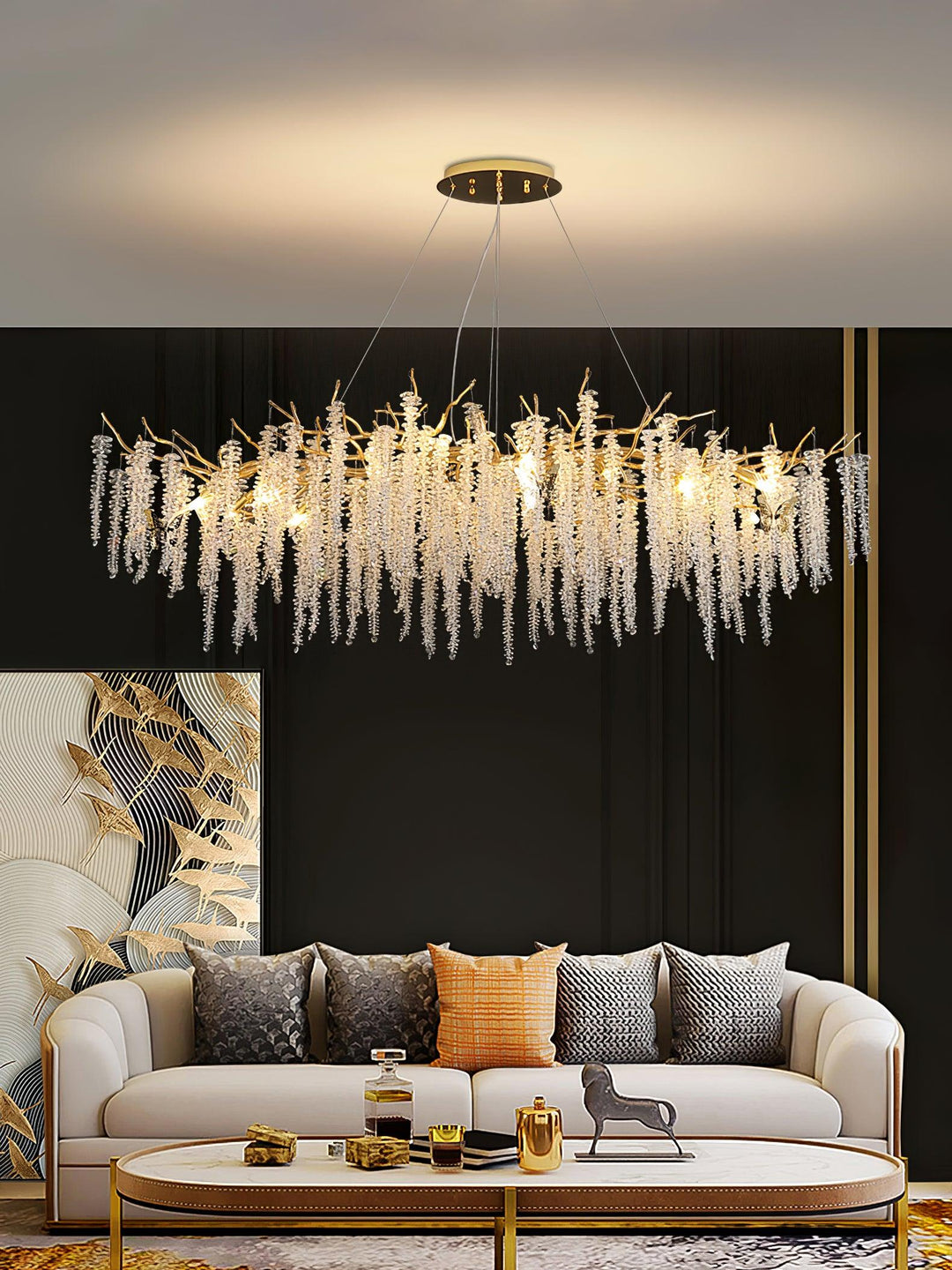 Wisteria Flower Crystal Chandelier - Vakkerlight