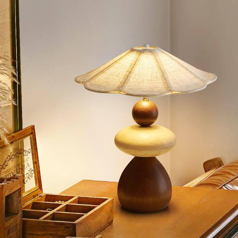 Wood Pebble Table Lamp - Vakkerlight