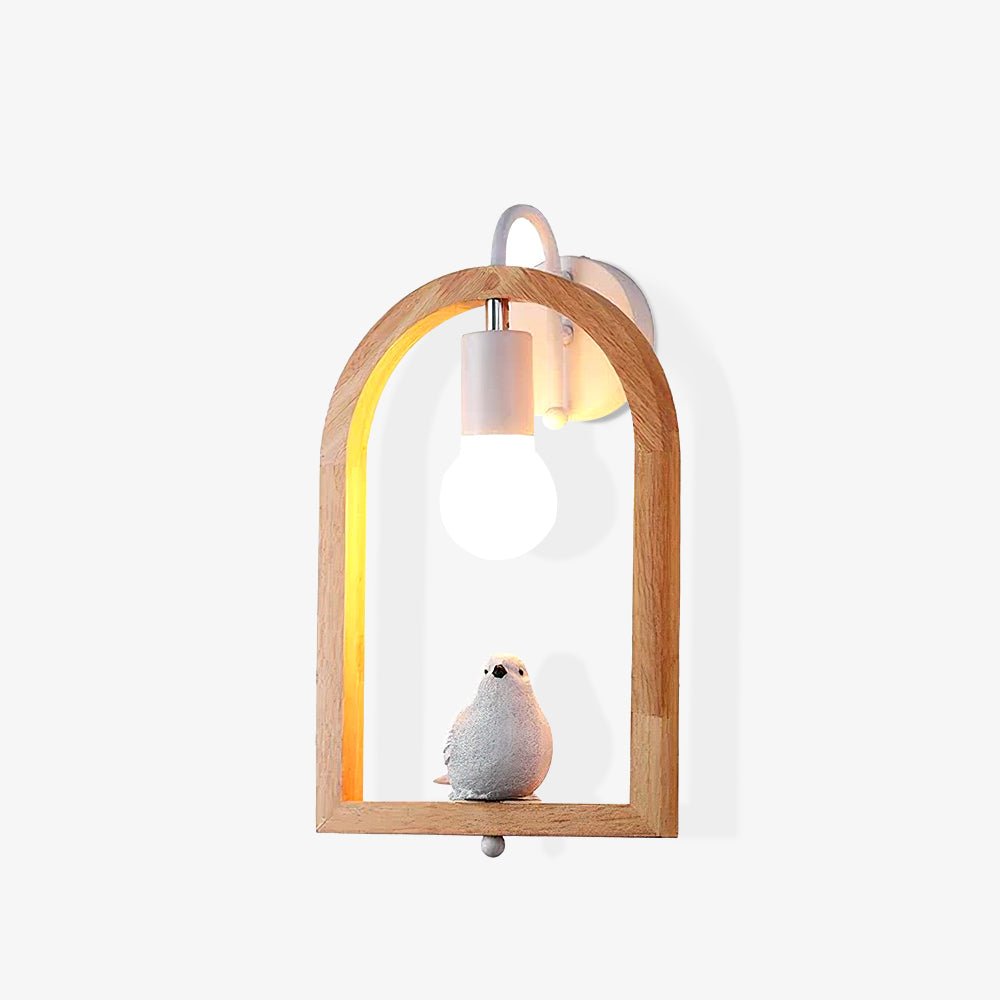 Wood Bird Resin Wall Light - Vakkerlight