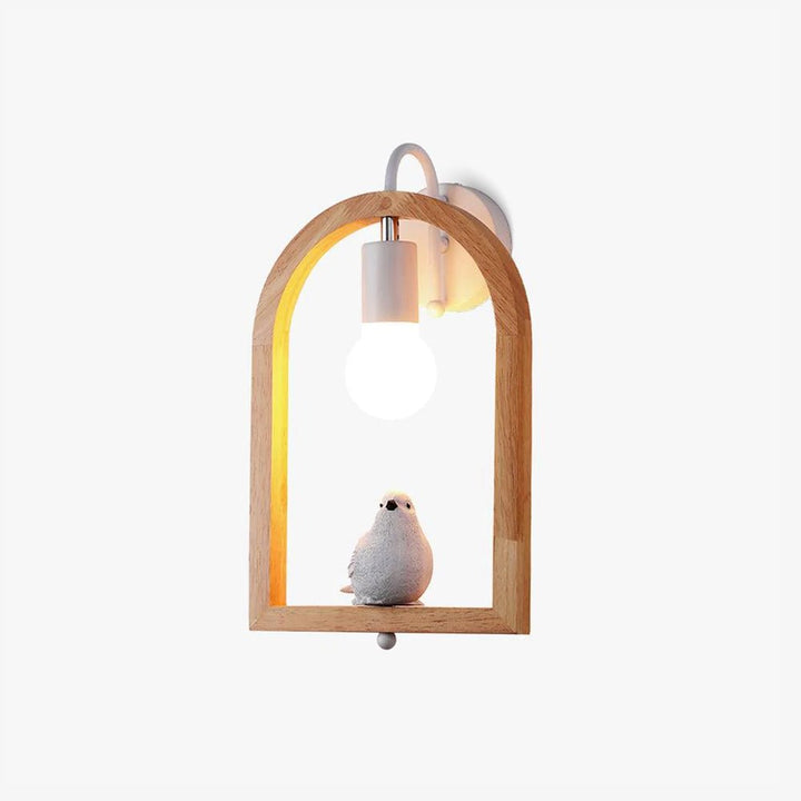 Wood Bird Resin Wall Light - Vakkerlight