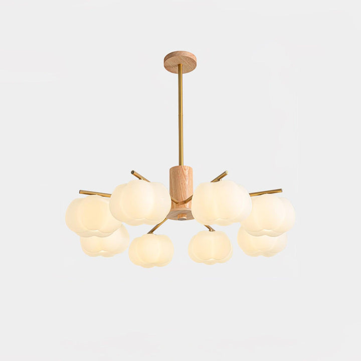 Wooden Cotton Balls Chandelier - Vakkerlight