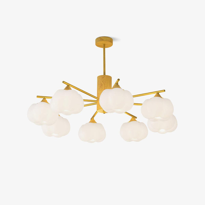 Wooden Cotton Balls Chandelier - Vakkerlight