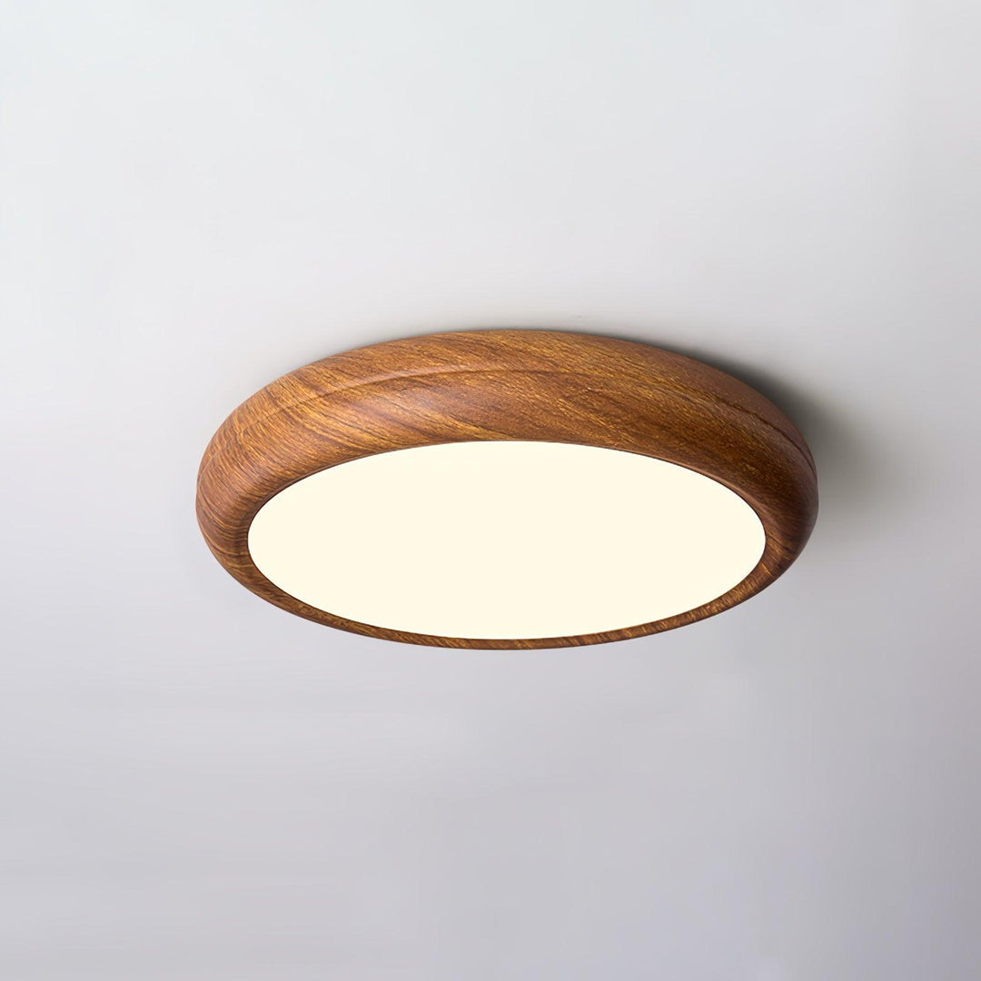 Wood Grain Round Ceiling Lamp - Vakkerlight